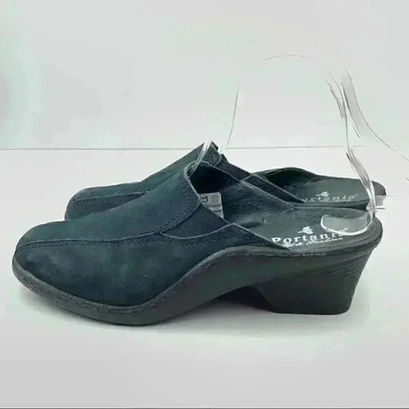 Portania clogs size 39 navy blue nubuck suede - Picture 5 of 13